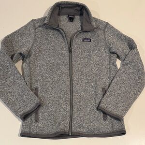 Patagonia Kids' Gray Full-Zip Fleece Jacket